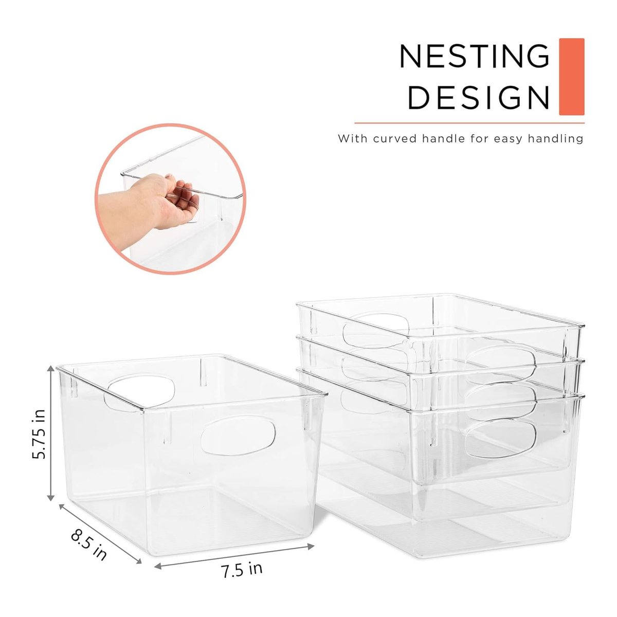 Cam's used appliances Refrigerator Shelf Organizer Bin detail product image