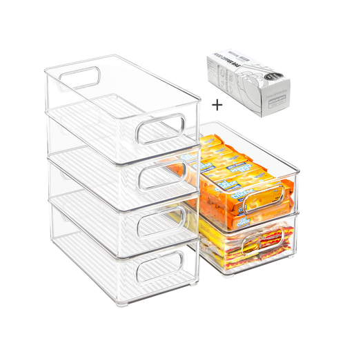 Clear Fridge Organizer Bin Travel Size product photo